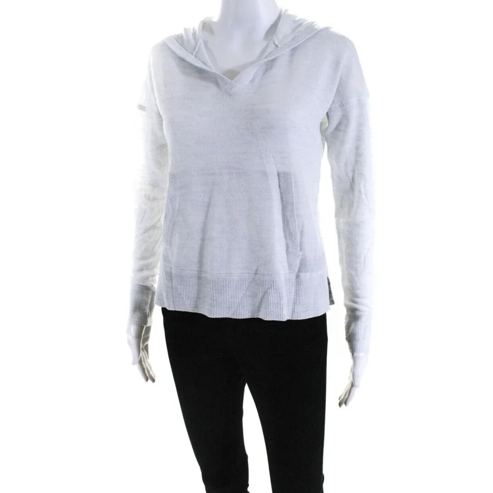 Lululemon Linen Lightweight Relaxed Hoodie 4 Blue NWOT*f